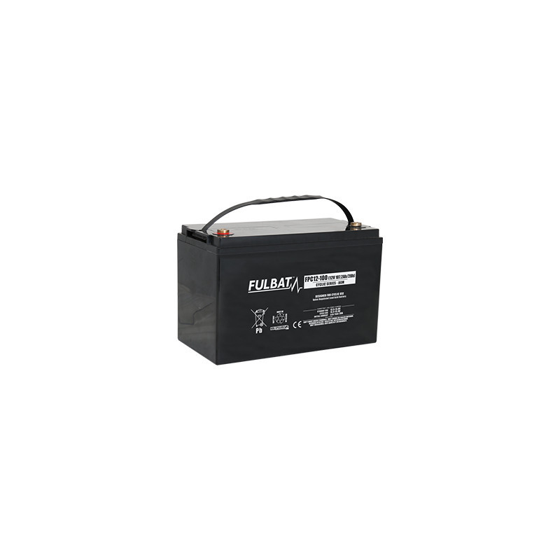 Batterie Plomb Cyclage FPC12-100 - 12V - 100Ah - UL94.FR – FULBAT