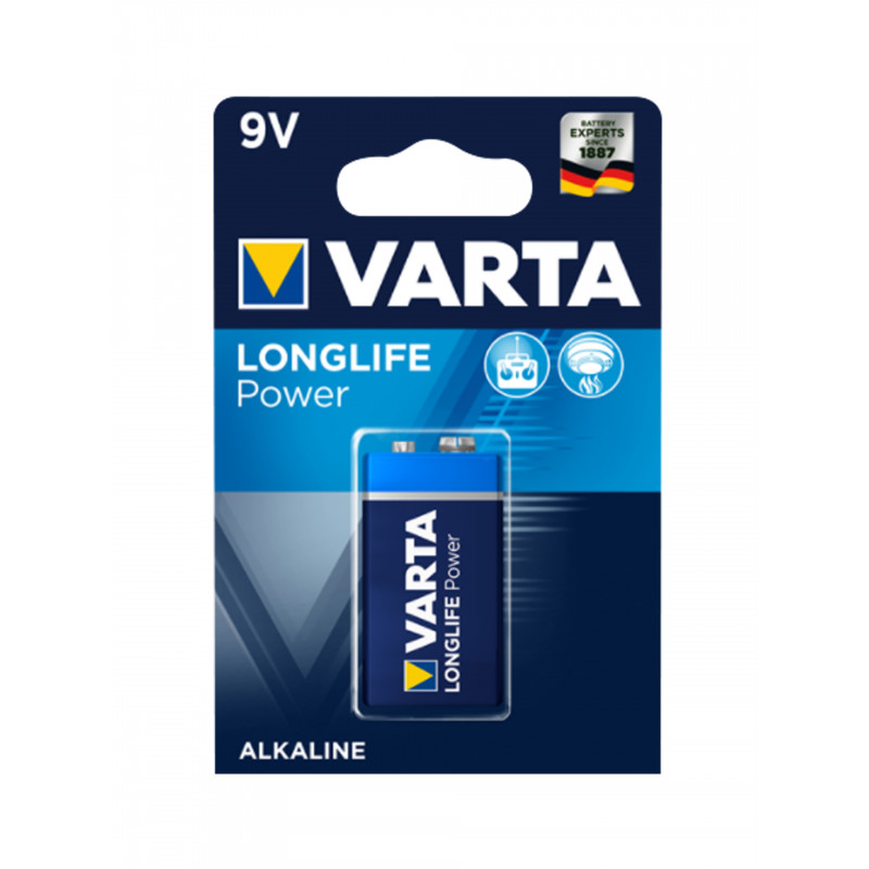 Pile 6LR61 VARTA – 9V - Gamme High Energy - Longue durée de stockage Pile 6LR61 VARTA – 9V - Gamme High Energy - Longue durée de stockage