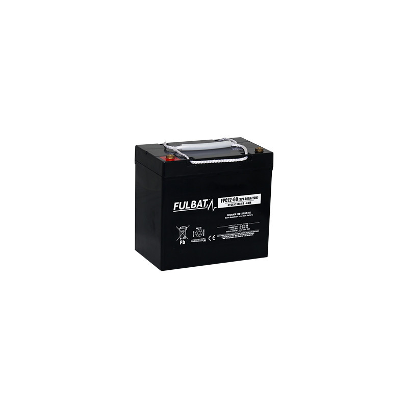 Batterie Plomb Cyclage FPC12-60 - 12V - 56Ah - UL94.FR – FULBAT
