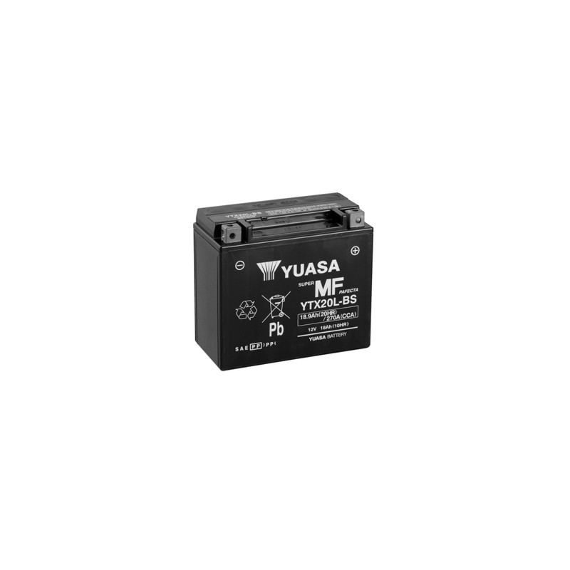 YUASA Batterie Moto 12V – 18Ah - YTX20L-BS