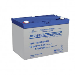 Batterie Plomb Standard 12V 95Ah - PHR-12350FR - 305x168x207 - Spécial Onduleur - Powersonic