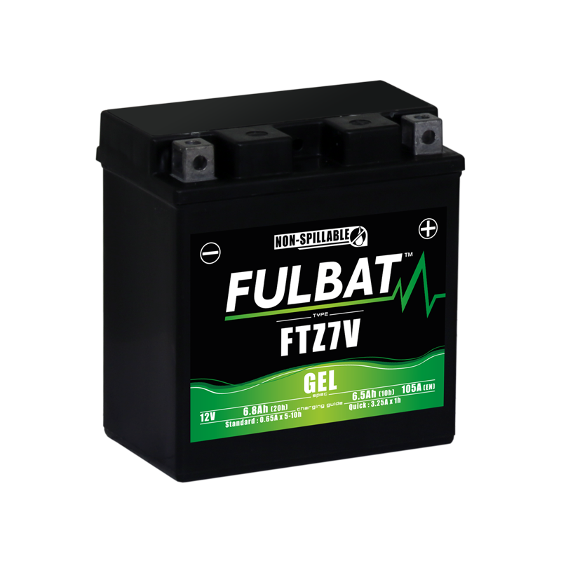 Batterie moto FTZ7S FULBAT GEL - 12V - 6.3Ah - 105A