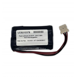 Pack Lithium Saft LS14500 - AA - 1S2P - 3,6V 5,2Ah - T1 + connecteur