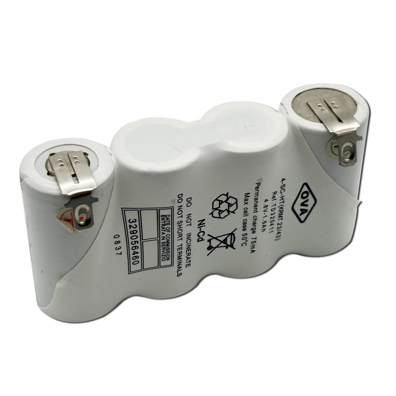 Pack NiCd Yupower SC HT - 4S1P - 4,8V 1,6Ah - T1 + fastons